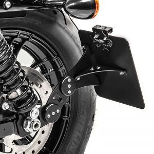 Sideskiltholder kompatibel med Harley Davidson Sportster 883 Iron 09-20 Craftride svart