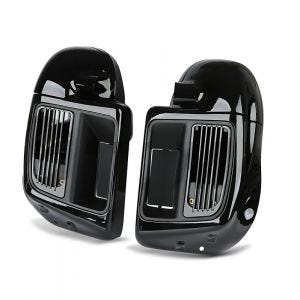 Benskjold kompatibel med Harley Davidson Touring 14-22 Craftride ventilert svart