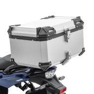Motorsykkel Alu Toppkoffert Bagtecs XB65 Aluminium Universal 65 liter sølv