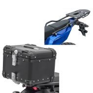 Set top-koffert + bagasjehylle som passer for Yamaha Tenere 700 19-24 svart Bagtecs XS45