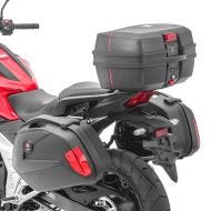 Koffertsett + toppveske som passer for Aprilia Shiver 900 / 750 / GT SCT6 Bagtecs svart