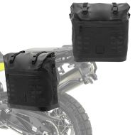 2xMotorsykkel salveske Bagtecs IPX 35L sideveske vanntett par sort