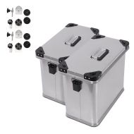 Aluminium koffertsett passende for BMW F 650/ CS Scarver/ GS/ Dakar / ST Bagtecs Gobi 34 L med monteringssett for koffertstativ