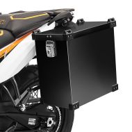 Motorsykkel aluminium sidekoffert Bagtecs Namib 35Ltr aluminium koffert svart