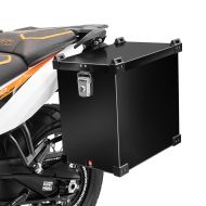 Motorsykkel aluminium koffert Namib 40Ltr aluminium side koffert svart