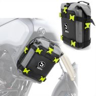 Sett med crash bar bags Bagtecs G3N egnet for motorsykkel crash bar vanntett 2x 6L par