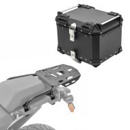 Sett aluminium toppkoffert + bærer egnet for choppers / tilpassede sykler Pan America 1250 / Special 21-24 XB45 svart Bagtecs