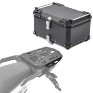 Sett aluminium toppveske + bærer egnet for Husqvarna Norden 901 21-24 XB65 svart Bagtecs