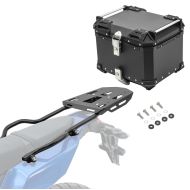 Sett aluminium toppveske + bærer egnet for Yamaha Tenere 700 19-24 XB45 svart Bagtecs