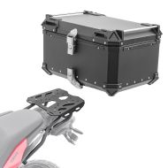 Sett aluminium toppkoffert + bagasjehylle egnet for Yamaha Tracer 7 21-24 Bagtecs XB65 svart