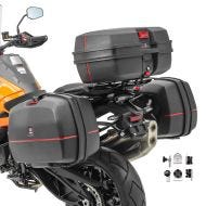 Koffertsett som passer for Triumph Tiger 1050 / 955i sidevesker + toppkoffert 3x45L Bagtecs TB8