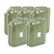 5x drivstoffbeholdere av metall 20 liters drivstoffbeholdere Bagtecs JC3 grønn