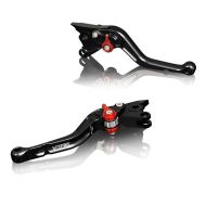 Bremsehåndtak og clutchspak egnet for Honda CBR 500 R 13-21 kort med ABE svart-rød