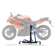Sentralstativ egnet for Kawasaki ER-6f 06-11 blå motorsykkeljekk ConStands Power-Evo