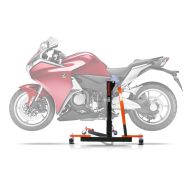 Sentralstativ egnet for Honda VFR 1200 F 10-16 oransje motorsykkeljekk ConStands Power-Evo NYHET
