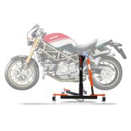 Sentralstativ egnet for Ducati Monster S2R 800 05-07 oransje motorsykkeljekk ConStands Power-Evo