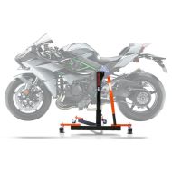 Sentralstativ egnet for Kawasaki Ninja H2 / Carbon / H2R 15-20 oransje motorsykkeljekk ConStands Power-Evo