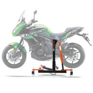 Sentralstativ egnet for Kawasaki Versys 650 06-25 oransje motorsykkeljekk ConStands Power-Evo