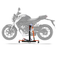 Sentralstativ egnet for Honda CB 125 R 18-25 oransje motorsykkeljekk ConStands Power-Evo