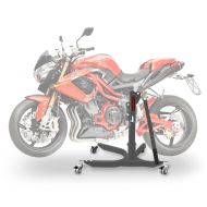 Sentralstativ egnet for Benelli TnT 1130 Cafe Racer 04-12 grå motorsykkeljekk ConStands Power-Classic