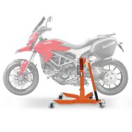 Sentralstativ egnet for Ducati Hyperstrada 13-15 oransje motorsykkeljekk ConStands Power-Classic