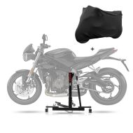 Zentralständer für Suzuki GSR 750 11-16 ConStands Power Evo + Indoor Abdeckplane_1