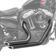 Craftride eksos egnet for Harley Davidson Sportster 883 R Roadster 04-13 kortskudd lyddemper sett svart