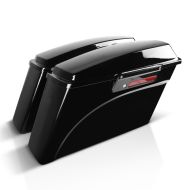 Sideveske sett passende for Harley Davidson Touring 94-13 hard case Craftride 30Ltr Black Latch