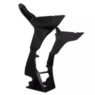 Vindavviser kåpe WK1 egnet for Harley Davidson Road Glide 17-23 Bug Spoiler Craftride svart