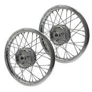 Sett med 2x eiker hjulfelg aluminium 1,6x16 egnet for Simson S51 S50 S70 Schwalbe KR51 aluminiumsfelg Craftride AF12S