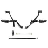 Foroverfotstøttesystem egnet for Harley Davidson Sportster 1200 Iron 18-20 Craftride svart