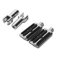 Pillion fotstøttesett med holder passer for Harley Davidson Fat Boy 00-17 CR1 krom Craftride