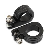 Fotstøtteholder for crashbar 38mm egnet for Harley Davidson Craftride HF6 fotstøttebrakett svart