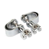 Fotstøtteholder for crashbars 25-32mm egnet for Moto Guzzi California / V9 Bobber Craftride HF7 krom