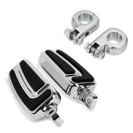 Crash bar fotstøtter 32mm egnet for choppers / custom sykler / klassisk med holder Craftride HC7