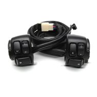 Styrebryter egnet for Harley Davidson Sportster 1200 Sport 96-03 styretilpasning svart Craftride