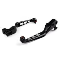 Bremsespak og clutchspaksett Edge Cut egnet for Harley Davidson Dyna Sportster Softail Touring 96- svart