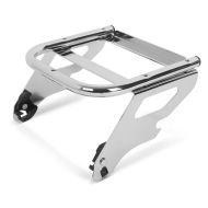Bagasjehylle TP dobbeltsete egnet for Harley Davidson Touring-modeller 97-08 krom Craftride