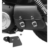 Swingarm bag + holder passer for Harley Davidson Dyna Wide Glide 96-17 Craftride