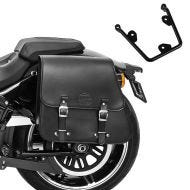 Salveske med holder egnet for choppers / custom sykler / 114 18-24 Tacoma 28l venstre Craftride
