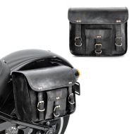 Motorrad Satteltaschen Paar Craftride SV2 Vintage Tasche 6Ltr in schwarz_0