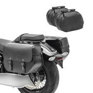 Salvesker egnet for Kawasaki W800 Cafe / Street Craftride Kentucky 30L svart
