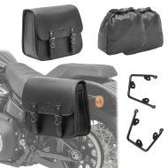 Sett 2x salveske + holder som passer til Kawasaki Vulcan S 15-24 Craftride LAR-P