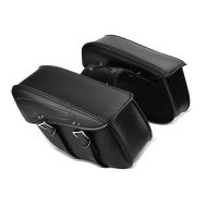Satteltasche für Harley Davidson Sportster 883 Custom / Hugger Craftride VH5 schwarz_1