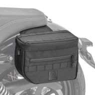 Sadelvesker Club Style egnet for Harley Davidson-modeller Ballistic Nylon Craftride DC1 svart