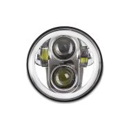 LED frontlykt 5,75 tommer egnet for Harley Davidson frontlykt krom Craftride M18
