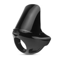 Lampe maske egnet for chopper / tilpasset sykkel frontlys fairing Craftride VD8 svart CB15955