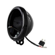 LED frontlyshussett 5,75" egnet for Harley Davidson Craftride HG2 lampeholder sort