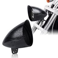 LED frontlyshussett 5,75" egnet for Harley Davidson lampeholder Craftride SF1 svart