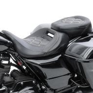 Sete egnet for Harley Davidson Touring 09-24 komfortsete Craftride RH3 svart og hvit
